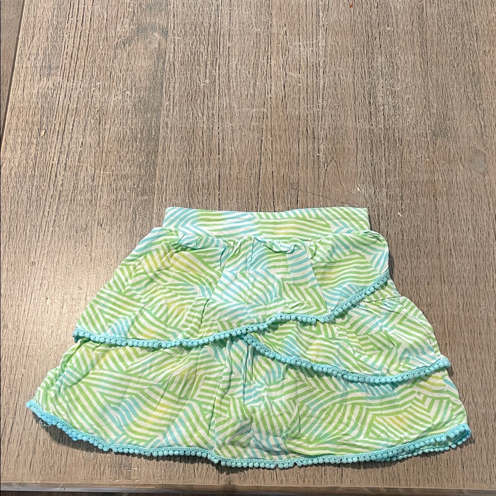 Disney D'Signed‎ Green and Blue Patterned Skirt Girls S